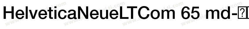 HelveticaNeueLTCom 65 md字体转换